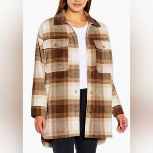 Banana Republic Oversized Plaid Jacket